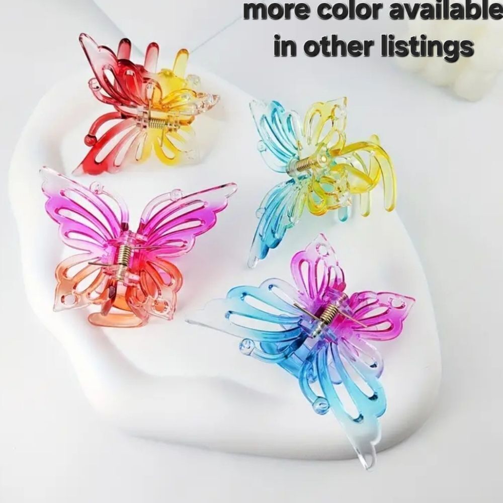 OMBRE hair clip claw yellow, pink #yp - Picture 5 of 6